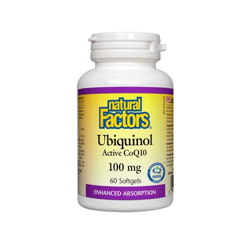 Natural Factors, Ubiquinol Active CoQ10, 100 mg, 60 Softgels