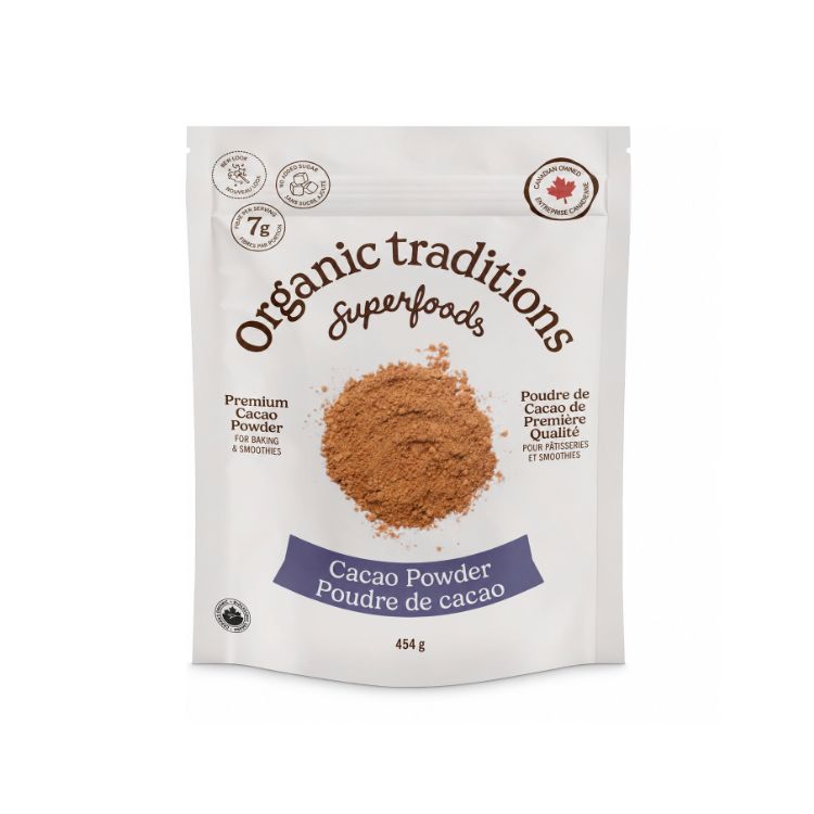 Organic Traditions, Cacao Powder, 454g - Organic Traditions | Lifeplus Natural Health
