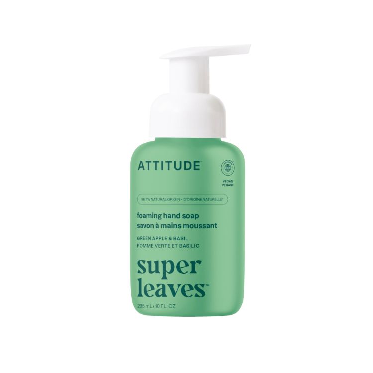 Attitude, Foaming Hand Soap, Green Apple & Basil, 295ml