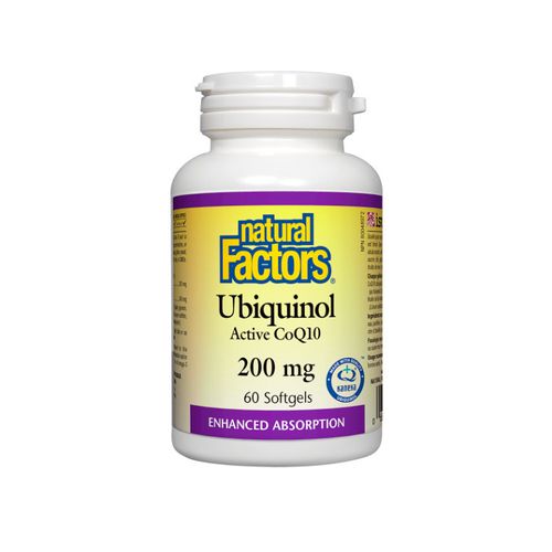 Natural Factors, Ubiquinol Active CoQ10, 200 mg, 60 Softgels