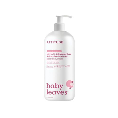 Attitude, Dishwashing Liquid, Baby Bottle, Fragrance-free, 1L