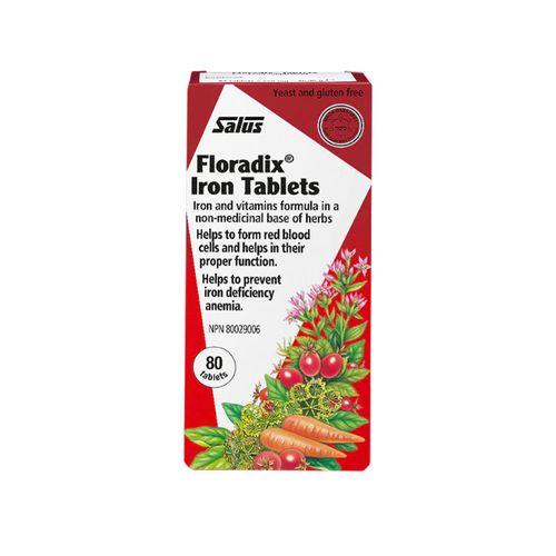 Salus, Floradix Iron Tablets, 80 Tablets
