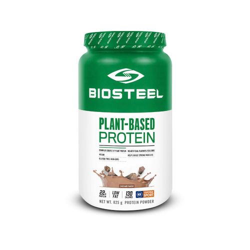 加拿大BioSteel百淬纯植物蛋白粉 825克 巧克力味 NSF认证 混合糙米/豌豆/南瓜蛋白 纯素食可用