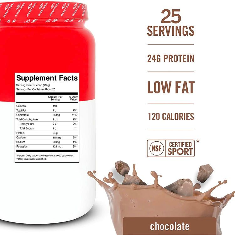 Biosteel, 100% Whey Protein, Chocolate, 750g