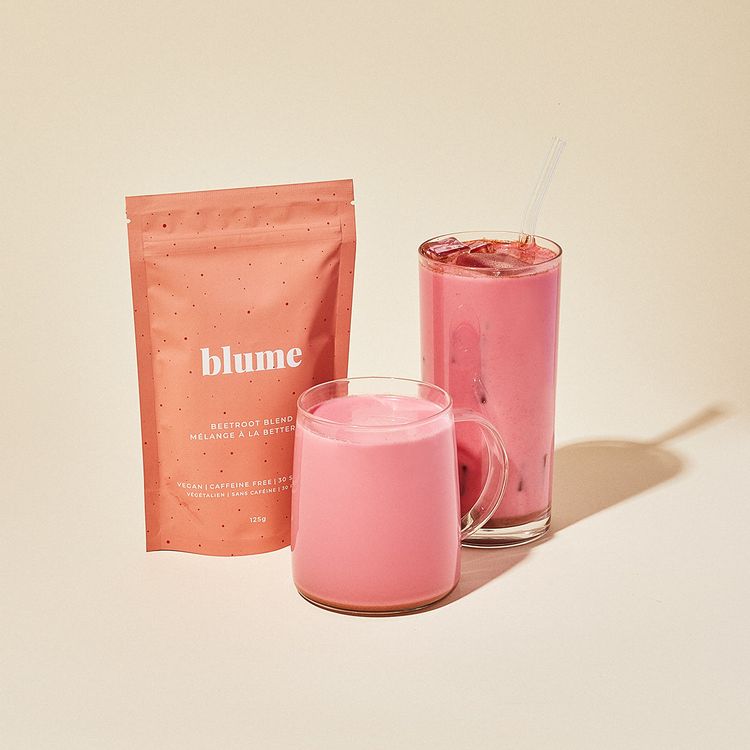 加拿大blume有机甜菜拿铁粉 125g 可快速制作健康拿铁 放松血管 降低血压 排毒护肝