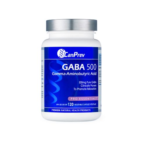 加拿大CanPrev GABA胶囊 500mg/120粒 帮助放松 有助于启动睡眠