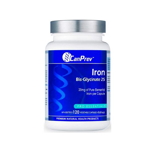 CanPrev, Iron Bis-Glycinate, 25 mg, 120 Vegetable Capsules