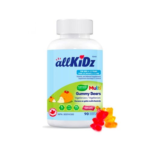 allKiDz, Multi Gummy Bears, Vegetarian, 90 Counts