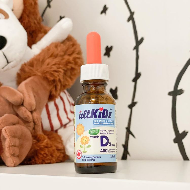 allKiDz, Vitamin D3 Drops, Vegan, 400IU, 25ml