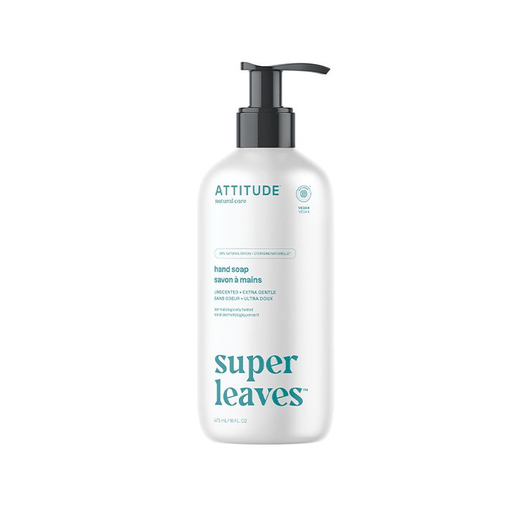 Attitude, Super Leave, Liquid Hand Soap, Unscented, 473ml