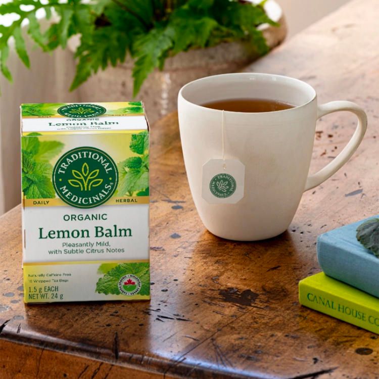 美国Traditional Medicinals有机柠檬香草茶 16包 缓解神经紧张 支持消化