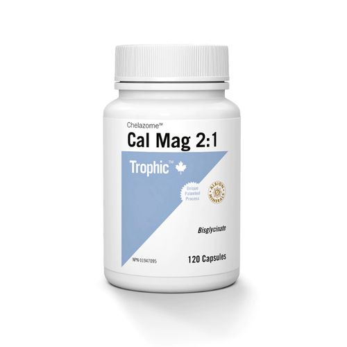 Trophic, Cal-Mag Chelazome, 2:1, 120 Capsules