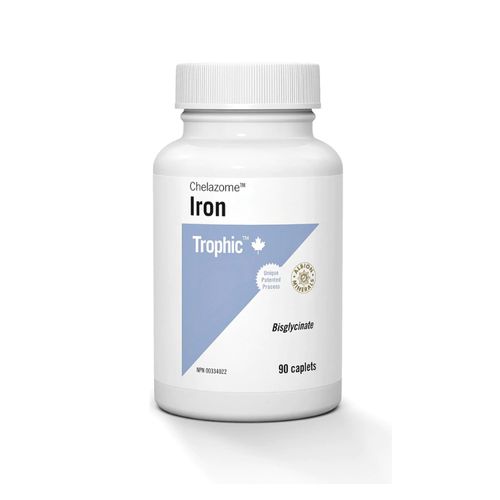 加拿大Trophic螯合铁胶囊 90粒 专利制造工艺 双甘氨酸亚铁形式 吸收率更高