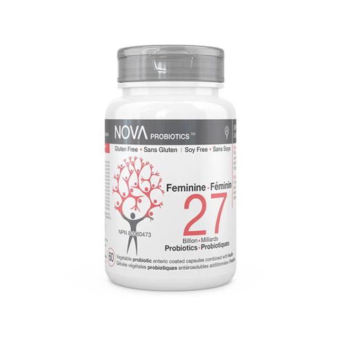 Nova Probiotics, Probiotics Feminine - 27 Billion, 60 Capsules