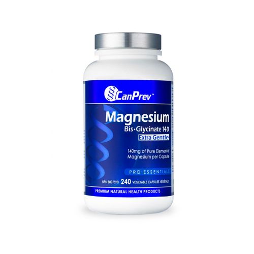 CanPrev, Magnesium Bis-Glycinate, 140 Extra Gentle, 240 Vegetable Capsules