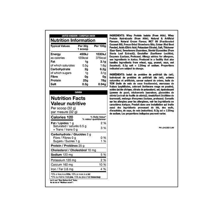Mutant, ISO SURGE Whey Isolates, Strawberry Milkshake Flavour, 727g