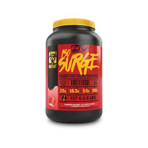 Mutant, ISO SURGE Whey Isolates, Strawberry Milkshake Flavour, 727g