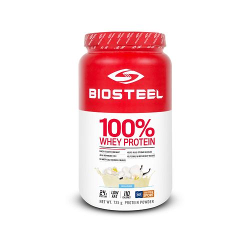 加拿大BioSteel百淬100%乳清蛋白粉 750克 香草味 NSF认证 帮助运动后恢复