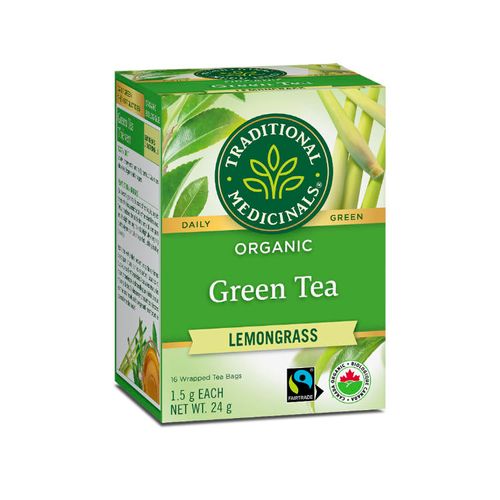 Traditional Medicinals, Organic Green Tea, Lemongrass, 16 Tea Bags