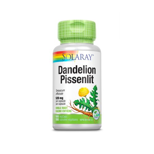 Solaray, Dandelion, 520mg, 100s