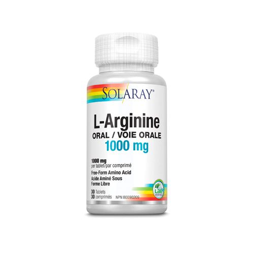 Solaray, L-Arginine, 1000mg, 30 Tablets
