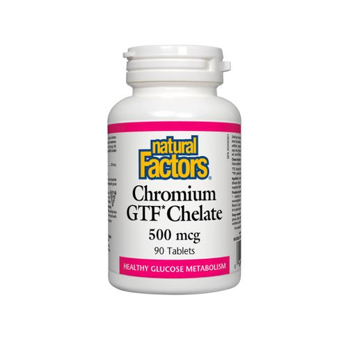 Natural Factors, Chromium GTF Chelate, 90 Tablets