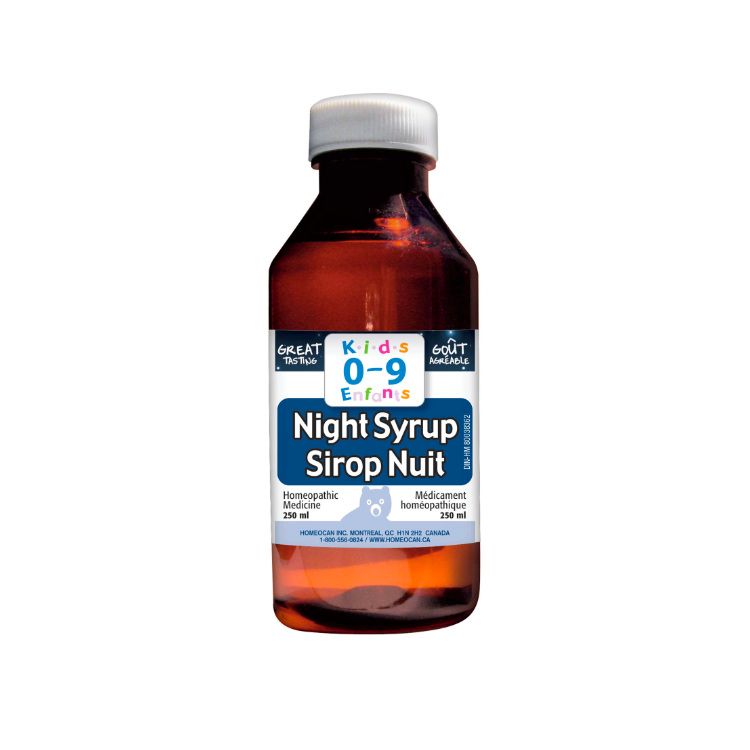 Homeocan, Kids 0-9, Cough & Cold, Night Syrup, 250 ml
