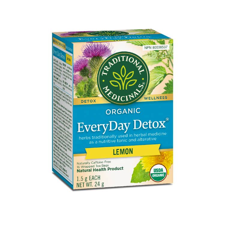 Traditional Medicinals, Organic EveryDay Detox Tea, Lemon, 16s