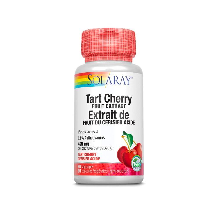 美国Solaray酸樱桃果提取物胶囊 90粒 降低尿酸 减少痛风复发次数