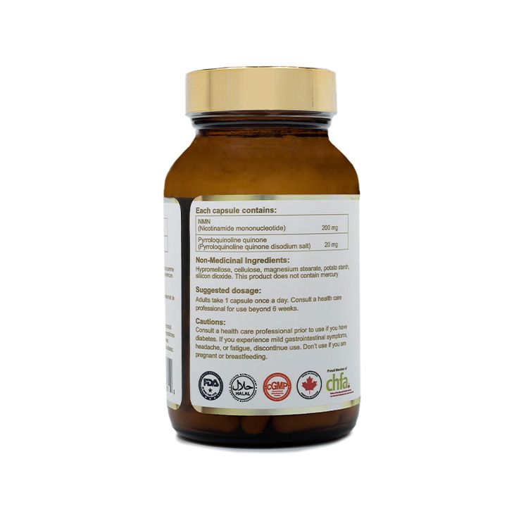 Ensonkan, NMN 200mg + PQQ 20mg, Bonus Size, 75 VCaps