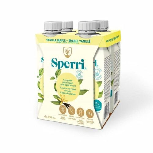 Sperri, Organic Meal Replacement, Vanilla Maple, 330ml x 4