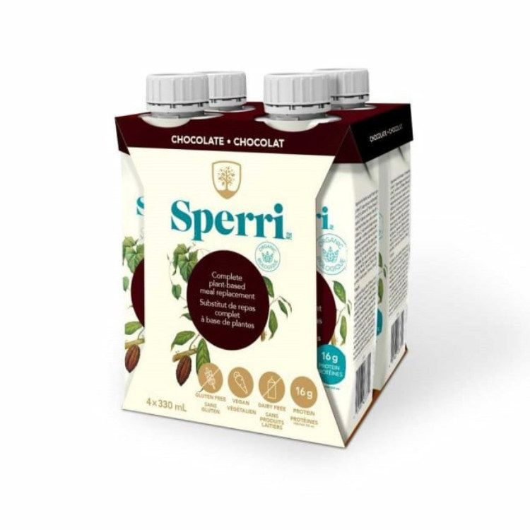 加拿大Sperri有机代餐奶昔 330毫升/4瓶装 巧克力味 适用癌症等重症术后病人营养补充