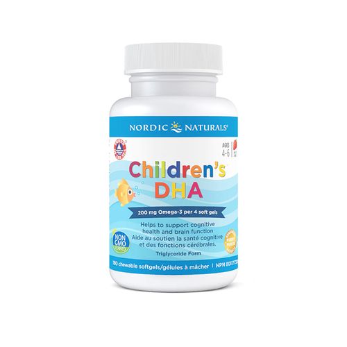 Nordic Naturals, Children's DHA-Strawberry Flavour, 180 Chewable Softgels