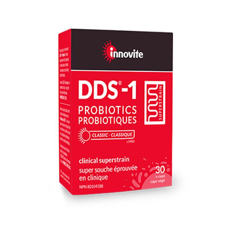 加拿大Innovite DDS-1益生菌 30粒 获得临床认证的超级菌株 平衡肠道菌群