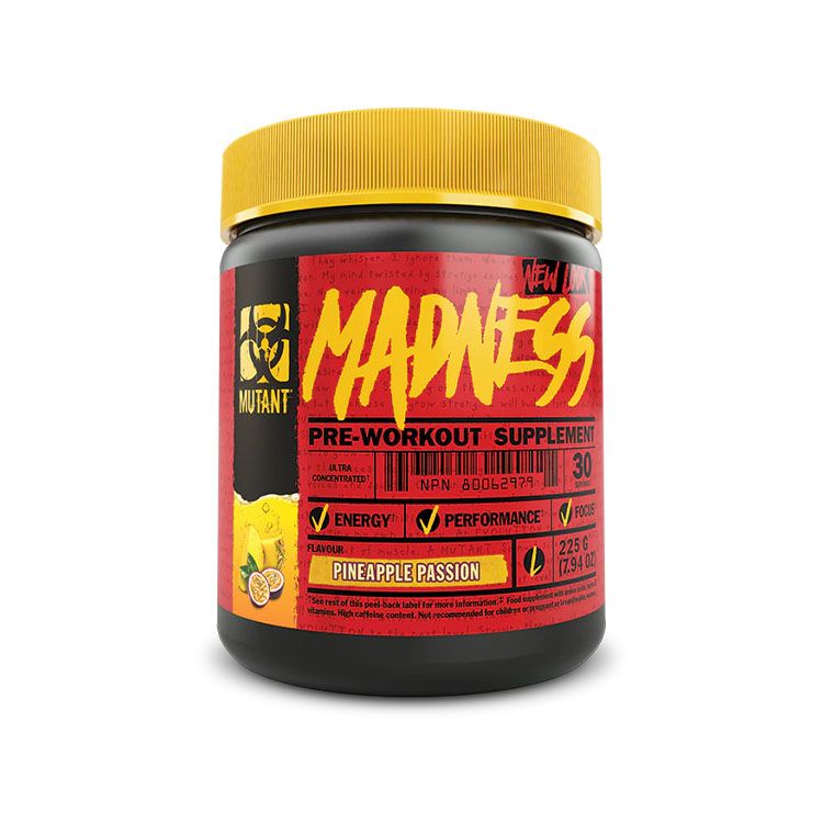 Mutant, Madness Pre-Workout, Pineapple Passion, 225g