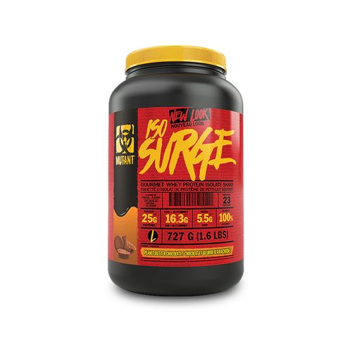 Mutant, ISO SURGE Whey Isolates, Peanut Butter Chocolate Flavour, 727g