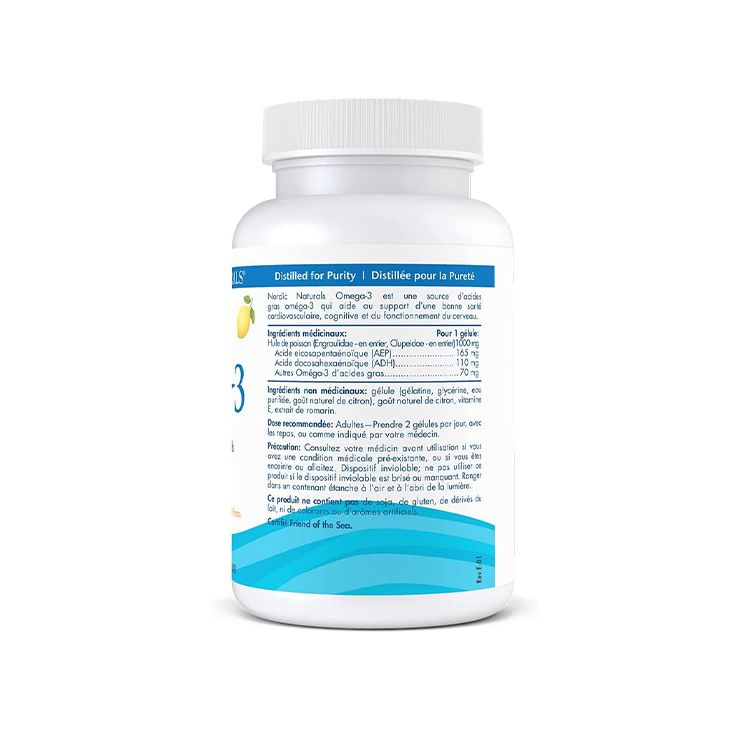 美国Nordic Naturals挪威小鱼Omega-3胶囊 60粒 保护心血管健康 健脑益智