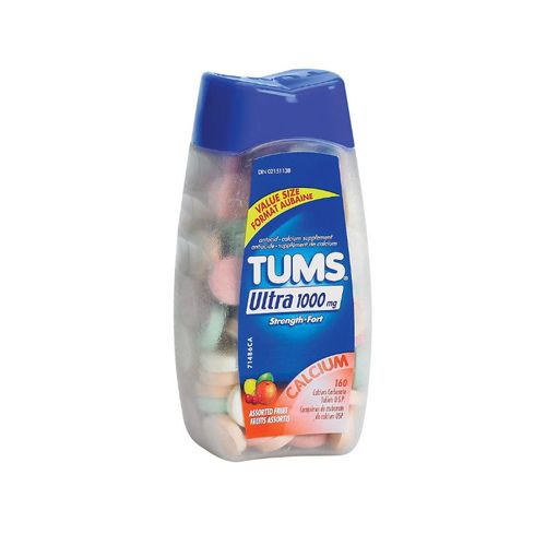TUMS, Ultra Strength 1000mg, Assorted Fruit, 160 Chewable Tablets