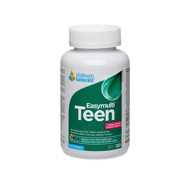 Platinum Naturals, Easymulti Teen for Women, 120 Softgels