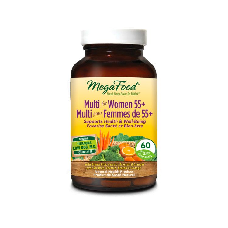 美国MegaFood全食物提取多维片 女性55岁以上 60片 不含钙镁配方