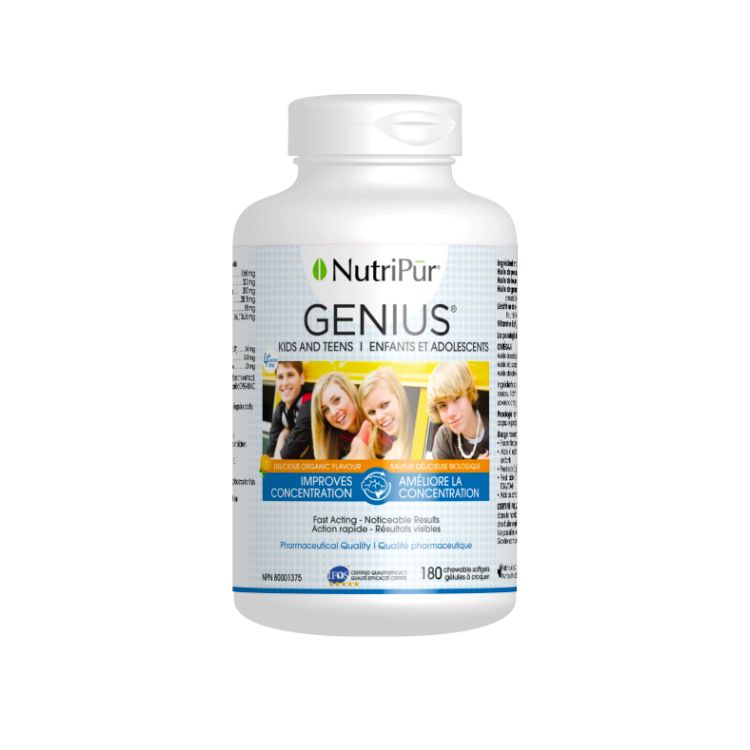 NutriPur, Genius Kids and Teens, 180 Chewable Softgels