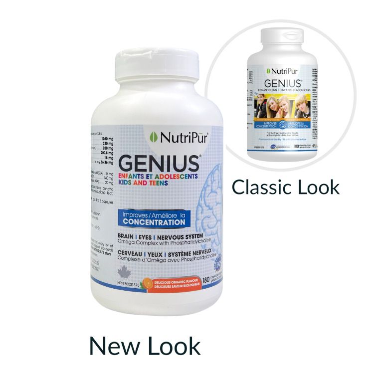 NutriPur, Genius Kids and Teens, 180 Chewable Softgels