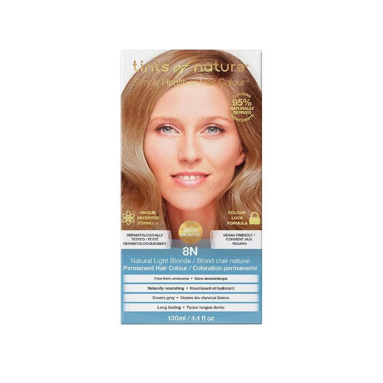 Tints of Nature, Hair Colour Permanent, Natural Light Blonde TN8N