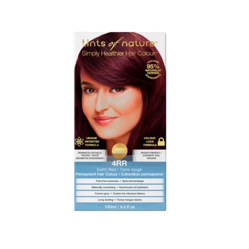 英国Tints of Nature天然持久型染发剂 4RR-泥土红色 美发沙龙级效果 超过75%有机认证成分 染发同时保护头发