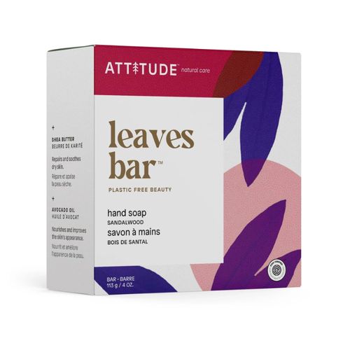 Attitude, Leaves Bar, Hand Soap, Sandalwood, 113g