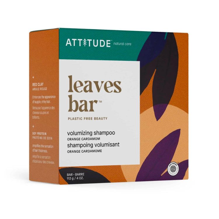 Attitude, Leaves Bar, Shampoo Bar, Volumizing Shampoo, 113g