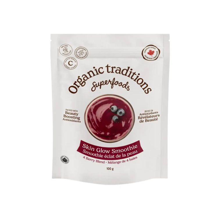 Organic Traditions, Skin Glow Smoothie, 4 Berry Blend, 100 g