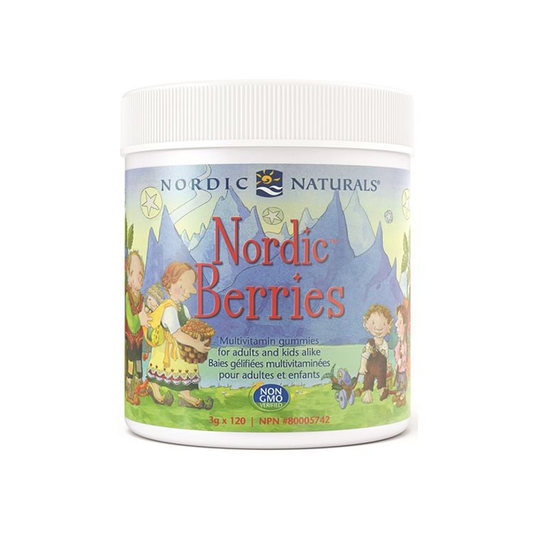 美国Nordic Naturals挪威小鱼儿童复合维生素软糖120颗 补充钙镁锌维生素 均衡营养 缓解挑食