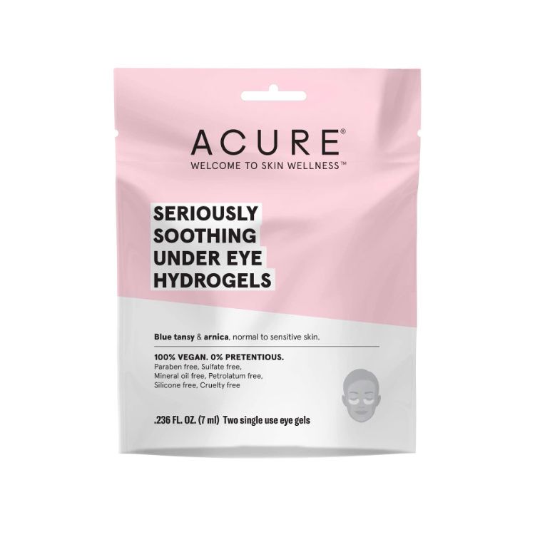 美国Acure舒缓系列凝胶眼膜 1对装 抑制黑眼圈