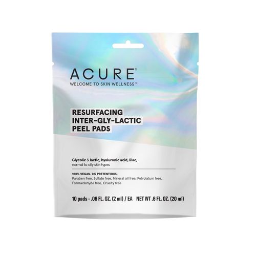 ACURE, Resurfacing Inter-gly-lactic Peel Pads, 10s